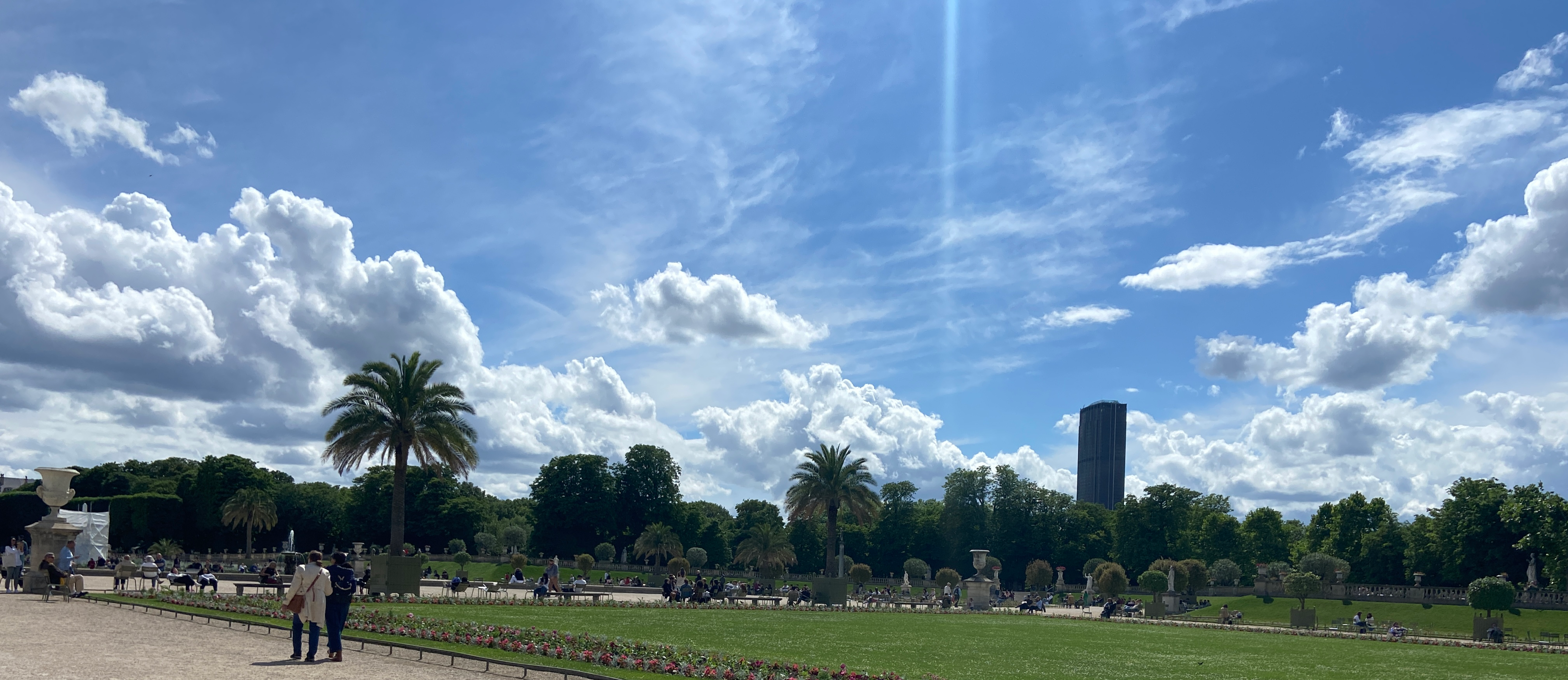 prise de vue du jardin de luxembourg